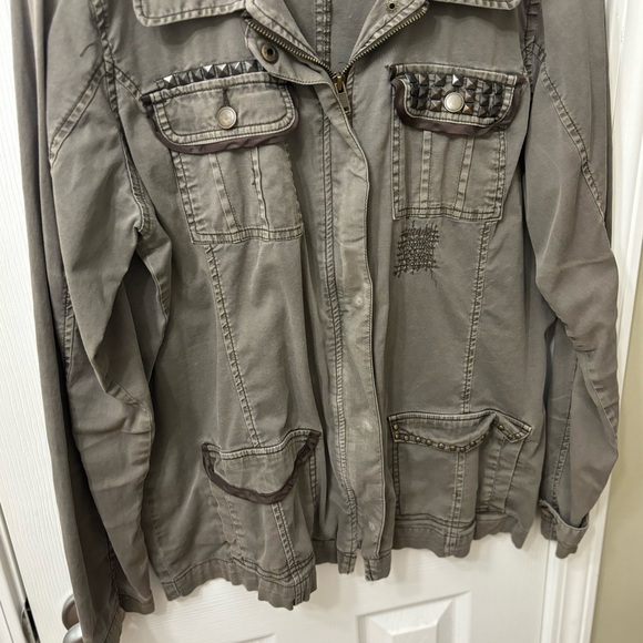 ➕ Maurices Studded Utility Jacket Women’s Plus Size XXL - Picture 4 of 8